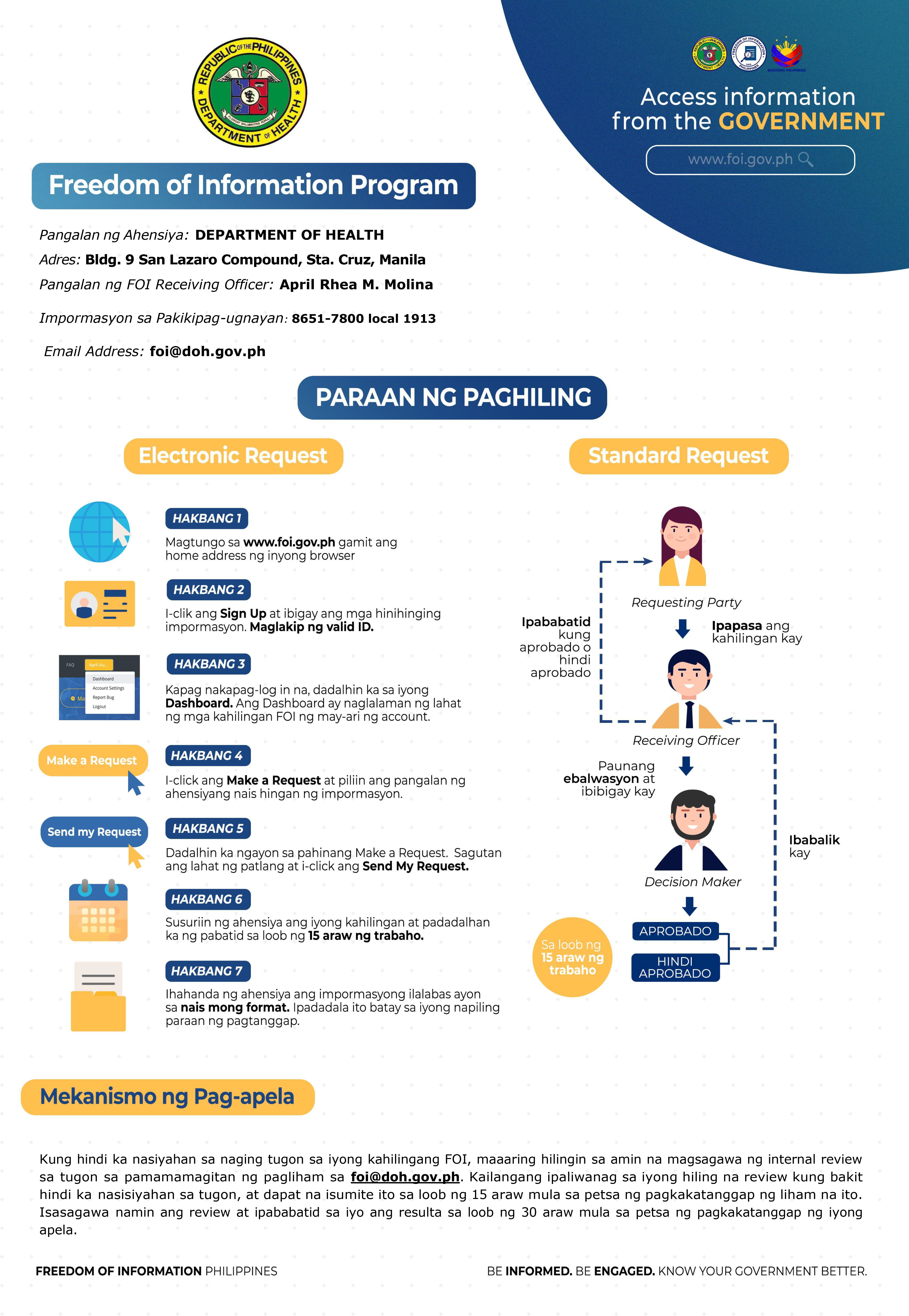 2025 Tagalog DOH FOI Manual